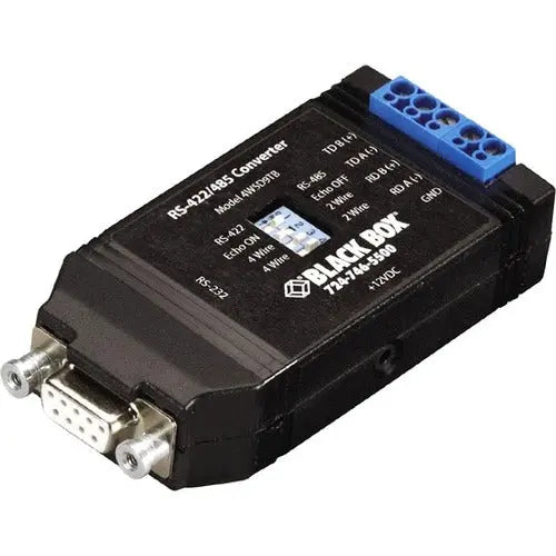 Black Box IC820A RS-232 to RS-422/485 Bidirectional Converter | External Transceiver