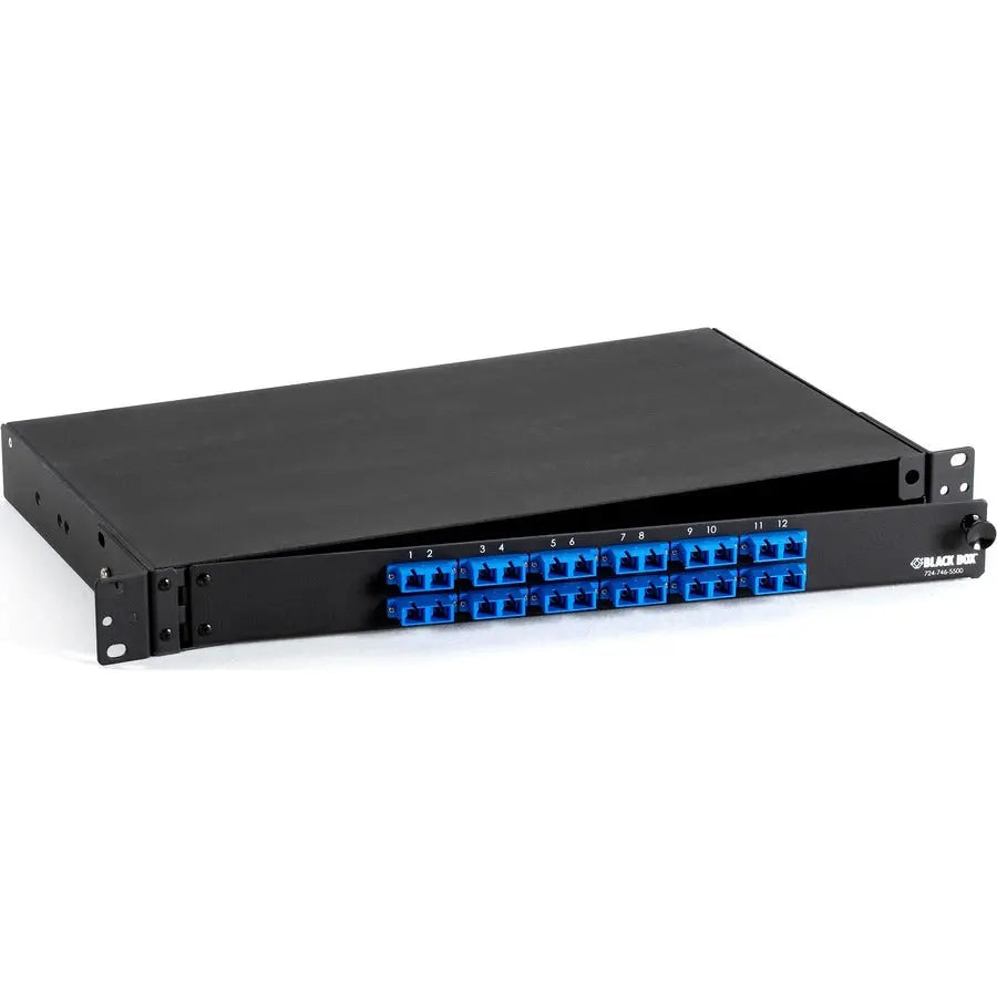 Black Box JPM375A-R2 Rackmount Preloaded Fiber Enclosure - 1U with Duplex SC Connectors