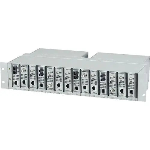 Black Box FlexPoint LMC200-2PS 14-Slot Power Chassis with Dual Redundant Power Supplies