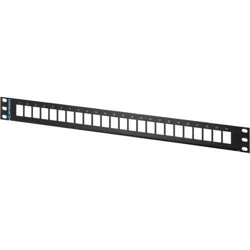 Legrand Ortronics PHDPJU24 1U Rear Load High Density Jack Panel, Black