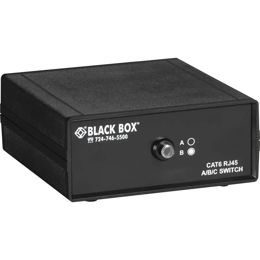Black Box SW1030A RJ45 2-to-1 CAT6 Ethernet 10G Manual Desktop Switch