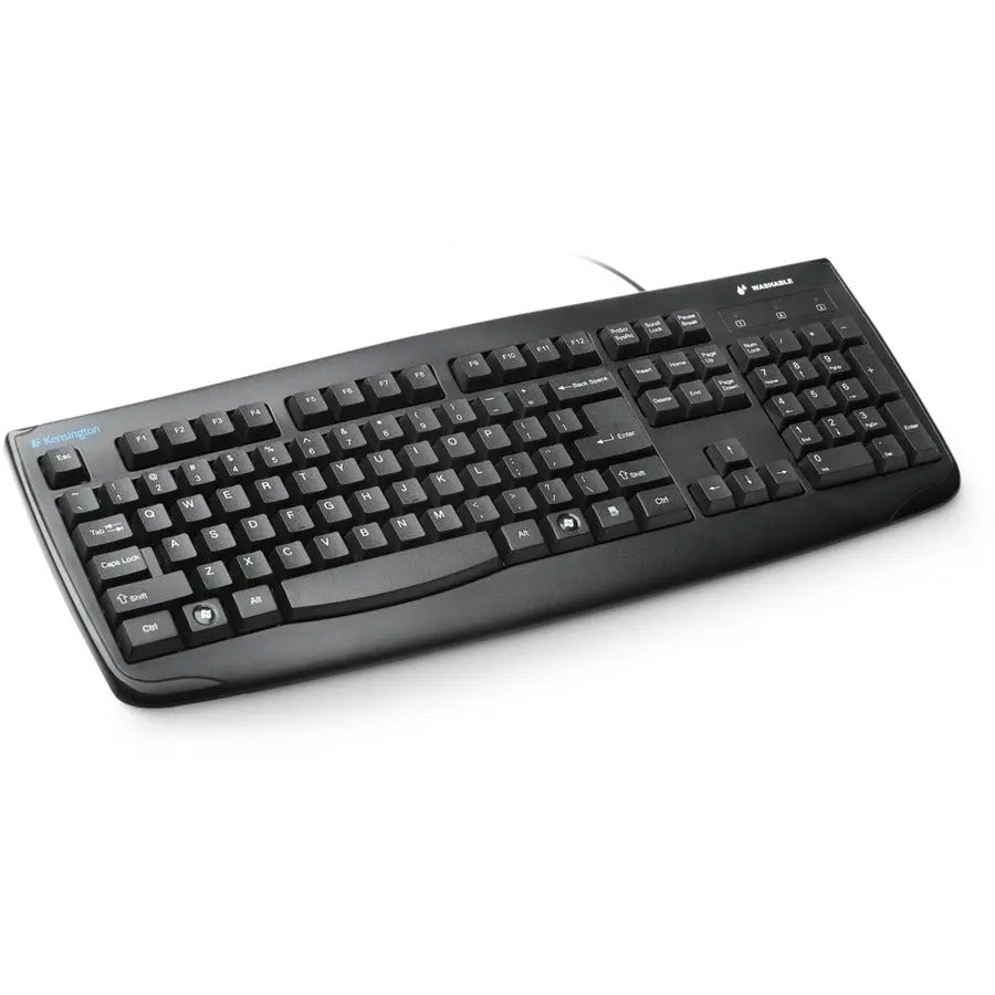 Kensington Pro Fit Washable Keyboard - Waterproof, Antimicrobial PC Keyboard with PS/2 Interface