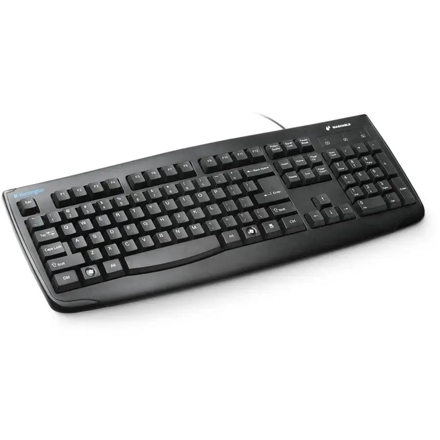 Kensington Pro Fit Washable Keyboard - Waterproof, Antimicrobial PC Keyboard with PS/2 Interface