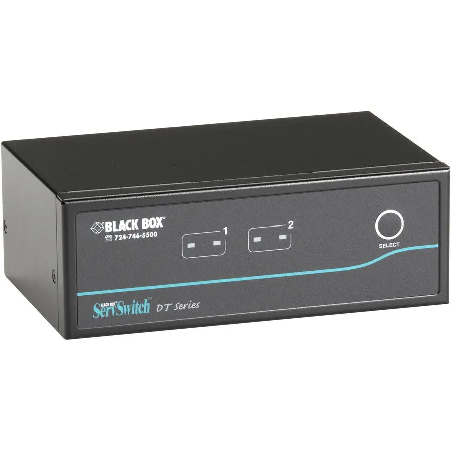 Black Box ServSwitch KV9622A Dual-Head DVI USB KVM Switch for Dual Monitor Control