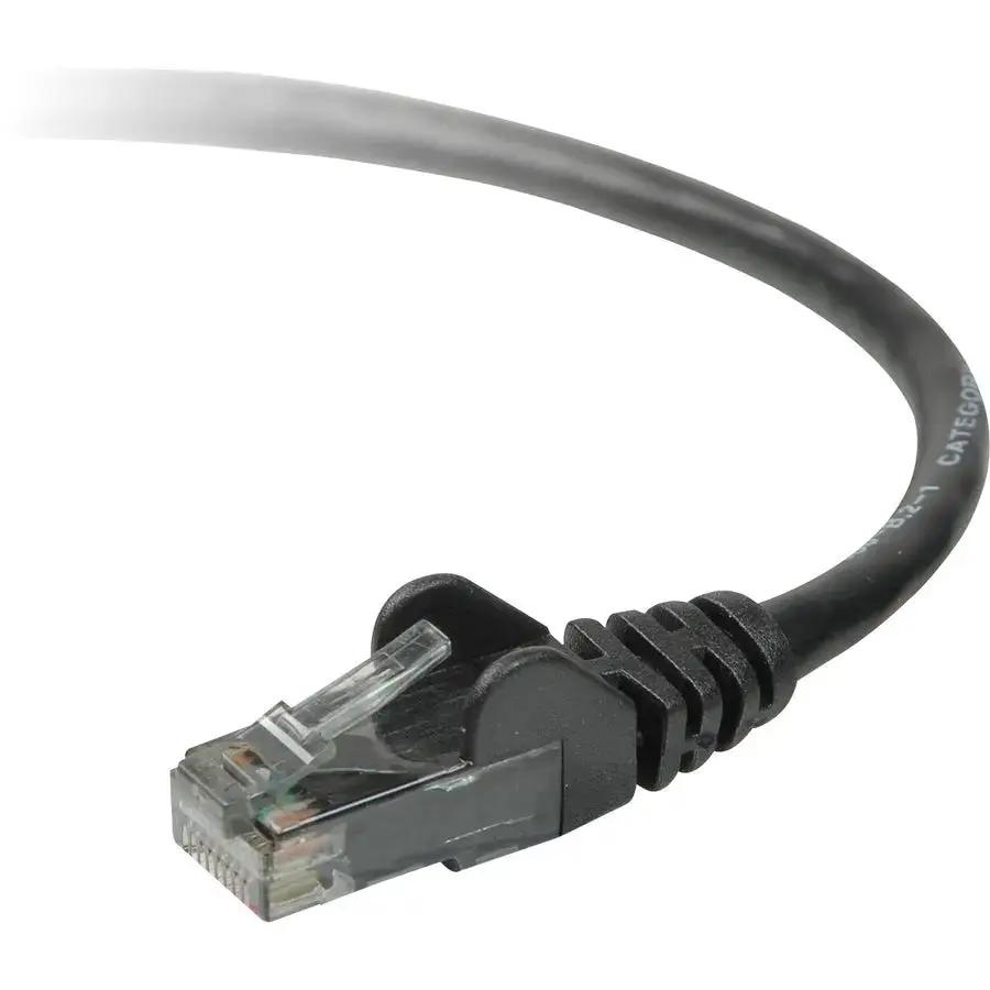 Belkin Cat.5e UTP Patch Cable - TAA791-10-BLK-S, 10 ft, Black network cable for reliable data transfer by Belkin International, Inc