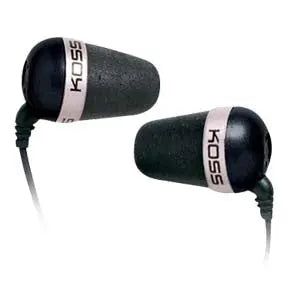 Koss Plug Binaural Earphone - Open-Back Stereo Earbuds with Comfortable Fit and Enhanced Sound Clarity