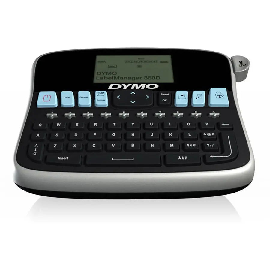 Dymo 360D LabelManager Label Maker - Compact Electronic Label Printer with 2-Line Screen and Customization Features