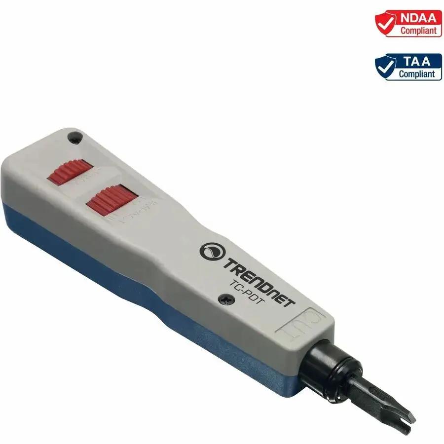 TRENDnet TC-PDT Punch Down Tool with 110 and Krone Blades for Network Terminations by TRENDnet
