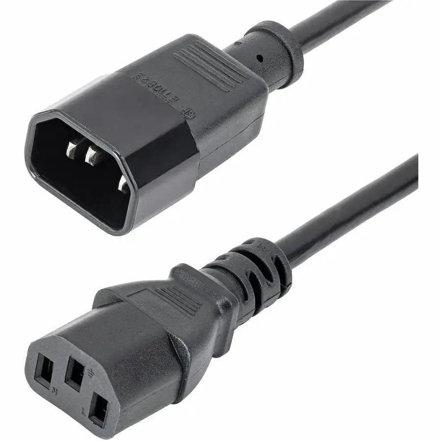 StarTech.com PXT100 6 ft Computer Power Cord Extension - C14 to C13, 10A 125V, Black by StarTech.com