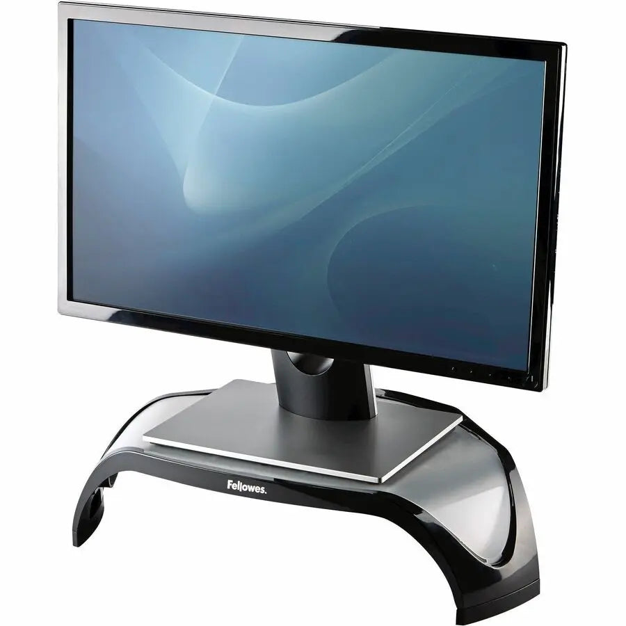 Fellowes Smart Suites Corner Monitor Riser – Adjustable Desk Monitor Stand for Up to 22 lbs