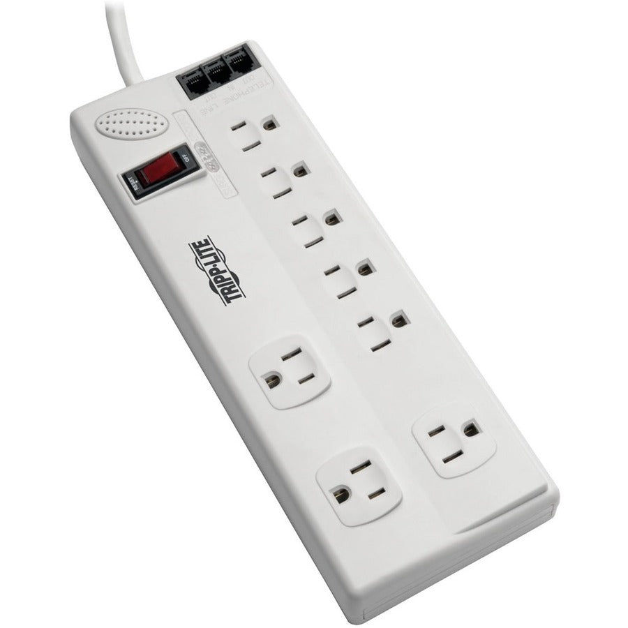 Eaton Tripp Lite Series TLP808TELTAA 8-Outlet Surge Protector with Telephone Protection