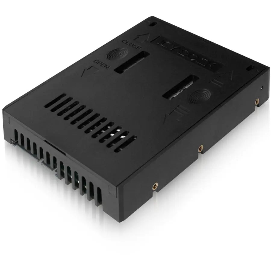 Icy Dock MB882SP-1S-2B Drive Enclosure - Internal 2.5" to 3.5" SATA Converter with Airflow Vents and Screwless Design