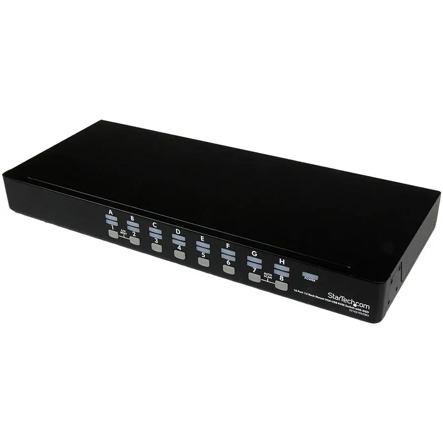 StarTech.com SV1631DUSBU 16 Port 1U Rack Mount USB KVM Switch with OSD for Server Management