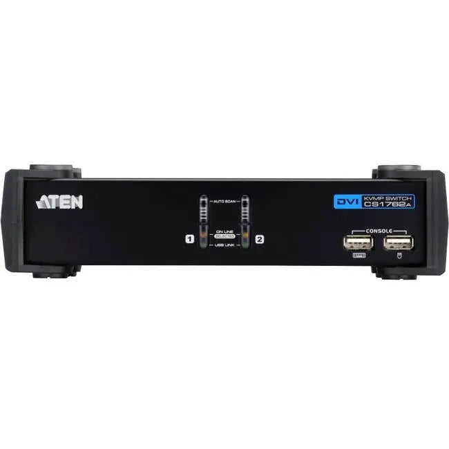 ATEN CubiQ CS1762A KVM Switch - Dual-Display USB and HDMI/DVI/VGA Desktop Switcher