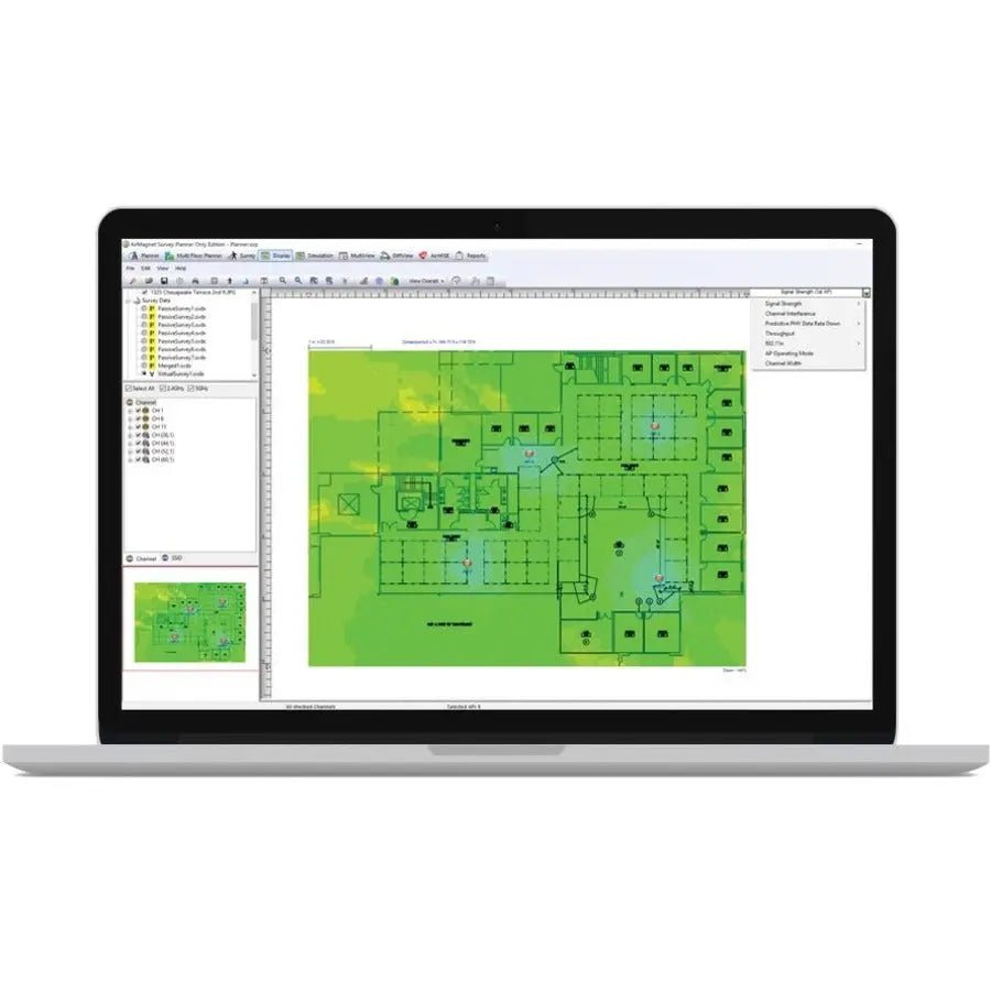 NetAlly AirMagnet Planner Software License - 1 User | WLAN Network Planning & Design Tool