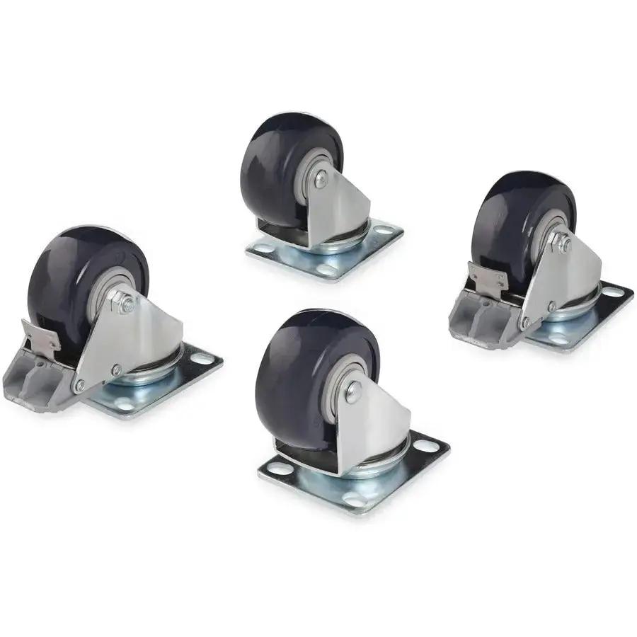 StarTech.com 4POSTCASTER Caster Kit for Open Frame Rack - TAA Compliant and Heavy Duty by StarTech.com