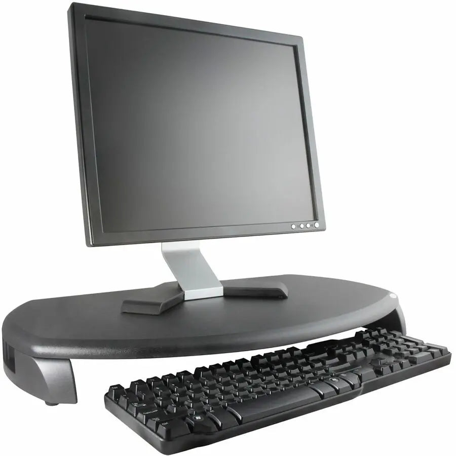 Kantek MS280B Monitor Stand with Keyboard Storage — Elevate and Organize Your Desktop