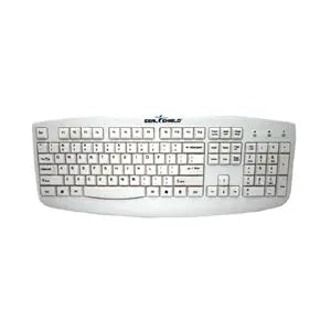 Seal Shield Silver Storm STWK503 Waterproof Keyboard - White, USB Interface, Membrane Switches, 2-Year Warranty