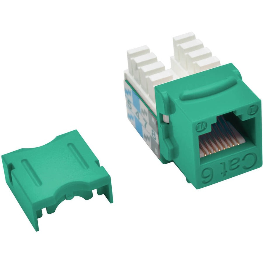 Eaton Corporation Tripp Lite N238-001-GN Cat6/Cat5e 110 Style Punch-Down Keystone Jack, Green