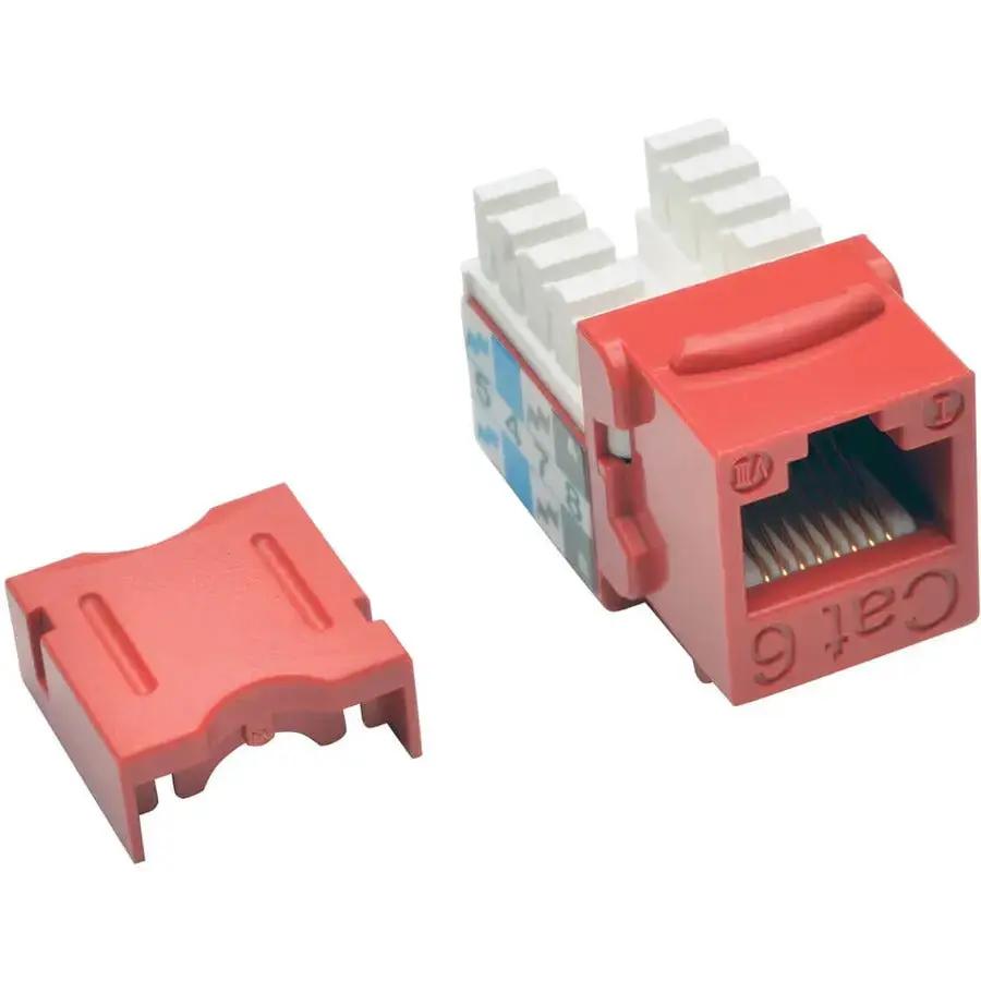 Eaton Tripp Lite Series N238-001-RD Cat6/Cat5e 110 Style Punch Down Keystone Jack - Red by Eaton Corporation