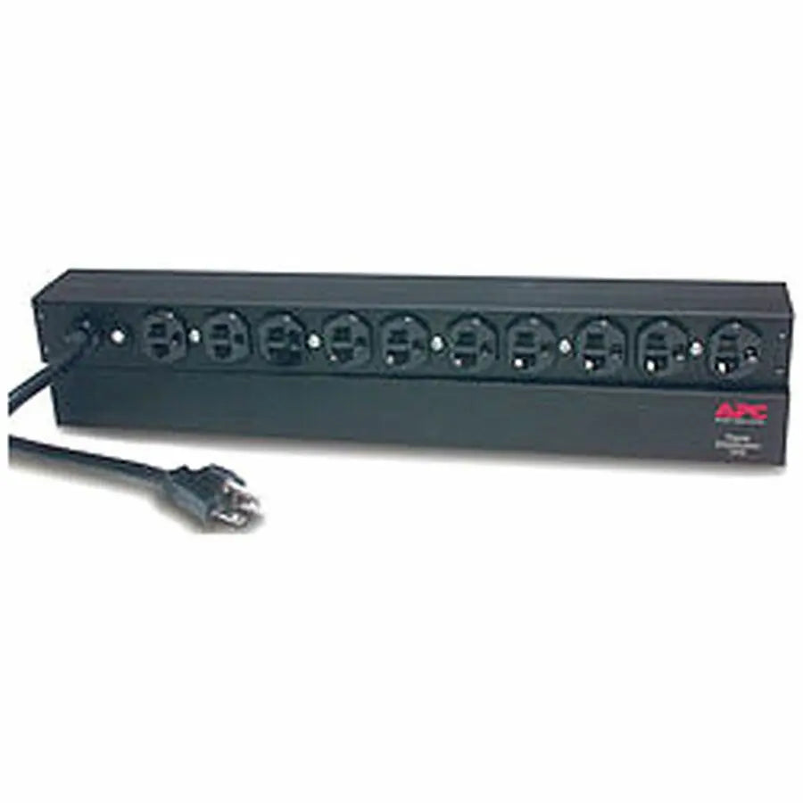 APC NetShelter Basic Rack PDU, 1U, 20A, 120V, 10 NEMA 5-20 outlets, 5-20P inlet