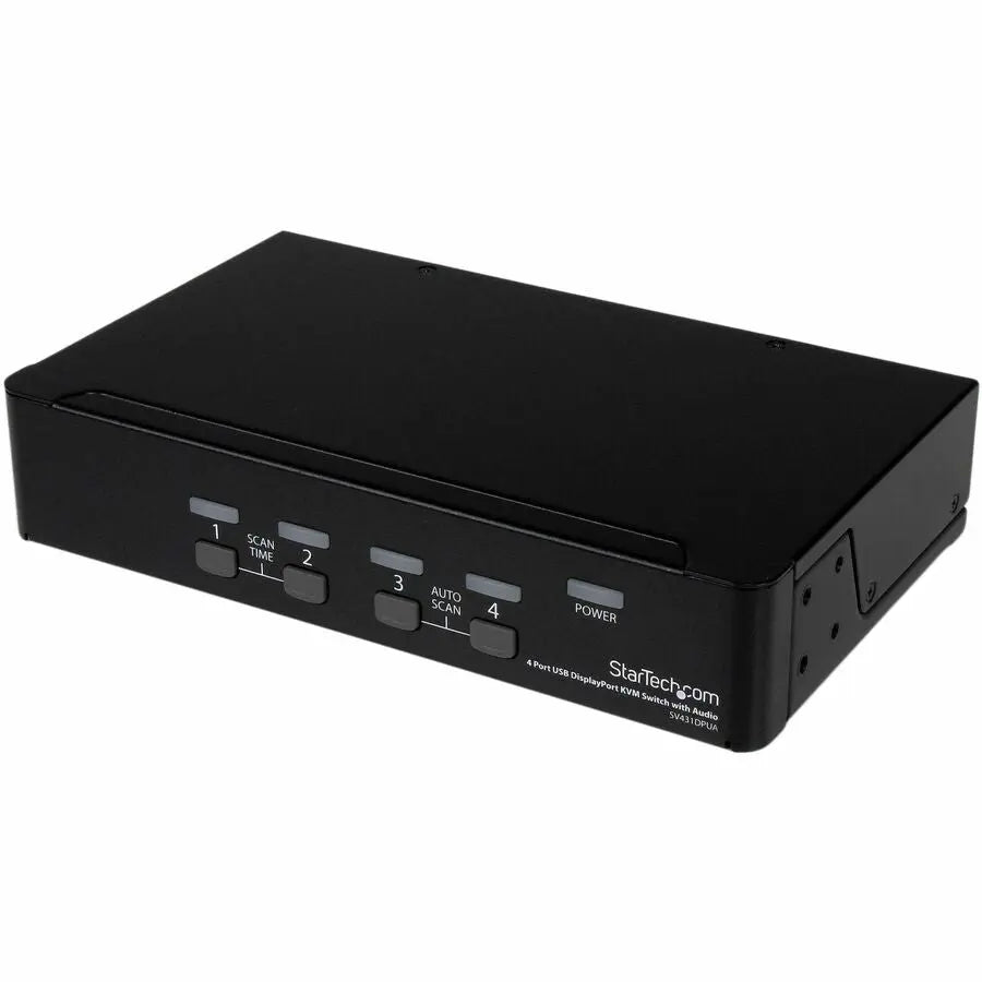 StarTech.com SV431DPUA 4 Port USB DisplayPort KVM Switch with Audio for Multi-Computer Control and High-Resolution Monitoring