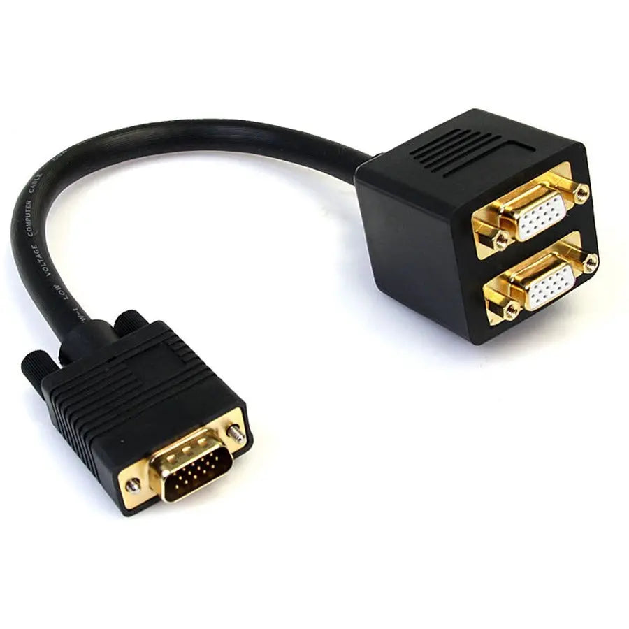 StarTech.com VGASPL1VV 1 ft VGA to Dual VGA Video Splitter Cable - M/F