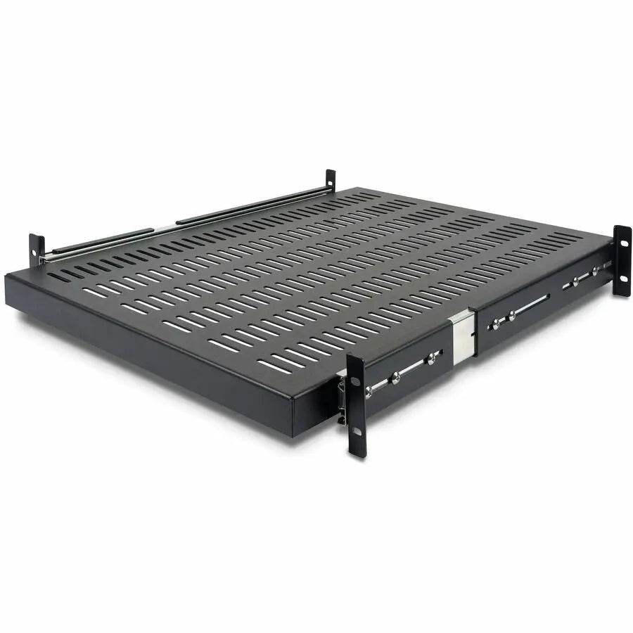 StarTech.com 19-inch Adjustable Vented Sliding Server Rack Shelf – Supports Up to 50 lbs