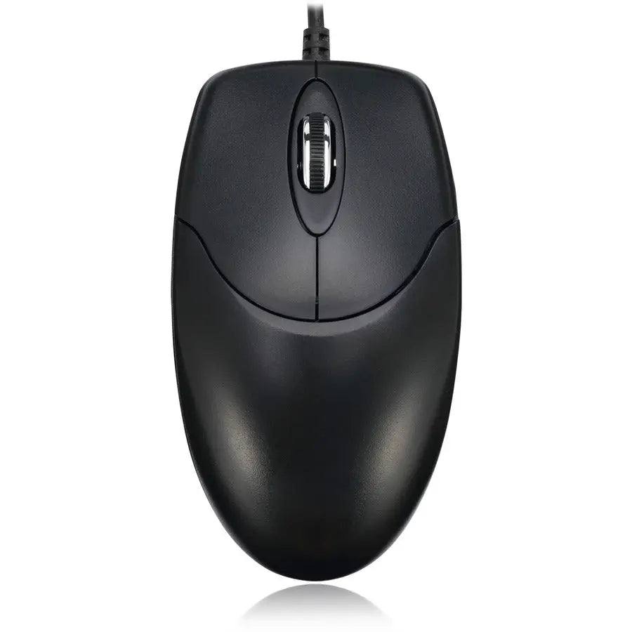 Adesso HC-3003US Optical Scroll Mouse USB – Precise 1000 DPI, Metal Scroll Wheel, Desktop PC Compatibility