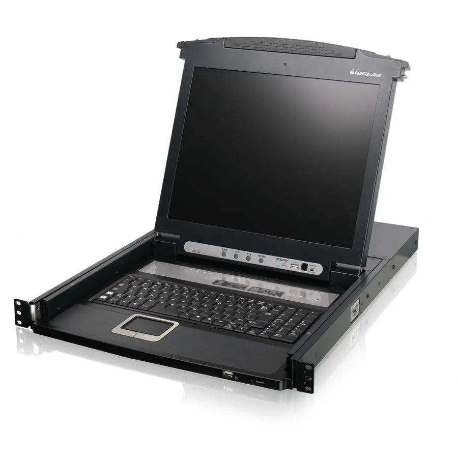 IOGEAR GCL1808 Rackmount LCD Console with 8-Port KVM Switch and 17-Inch TFT Monitor