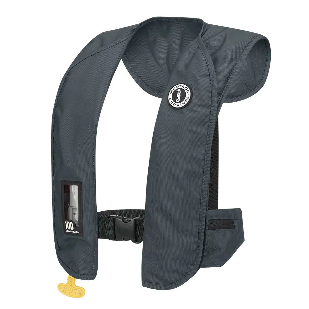 Mustang Survival MIT 100 Convertible Inflatable PFD - Admiral Grey