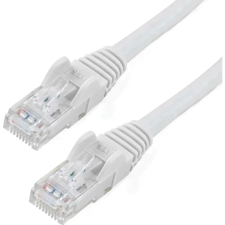 StarTech.com 10 ft White Cat6 Ethernet Patch Cable - Snagless Gigabit Network Cord with PoE Support