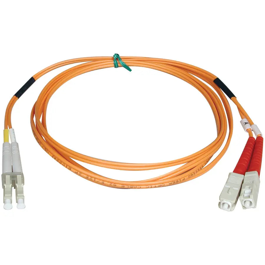 Tripp Lite by Eaton 1M Duplex Multimode Fiber Optic Patch Cable LC/SC 50/125 - High-Speed Network Connection
