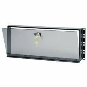 Legrand Group Middle Atlantic 4RU Fixed Security Cover with Hinged Smoked Plexi Door