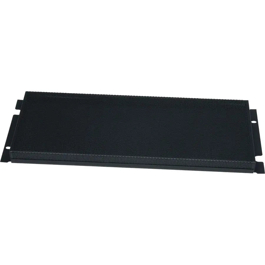 Middle Atlantic 4 RU Fixed Security Cover, Fine Perforated – Steel Rack Panel with Rubber Edging