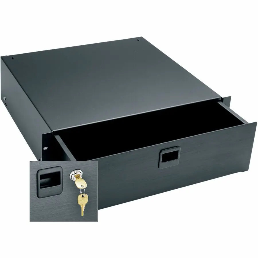Middle Atlantic D3LK 3RU Heavy-Duty Rack Mount Drawer with Keylock - Black