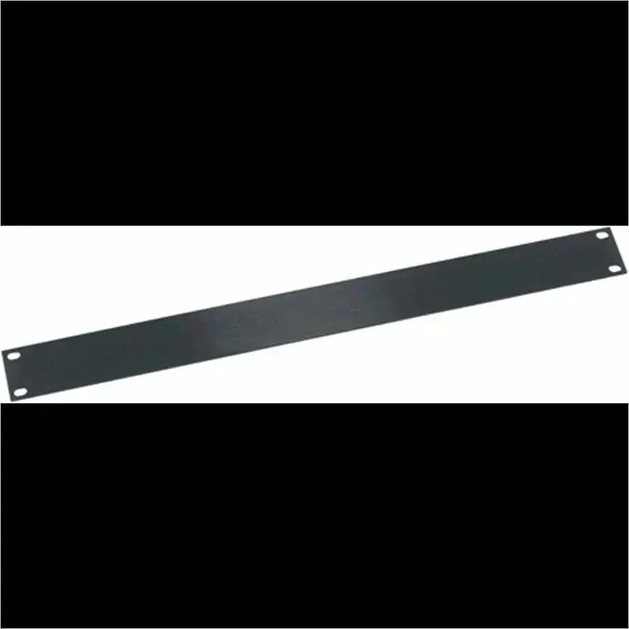 Middle Atlantic HBL1 1RU Flat Aluminum Rack Blanking Panel - Black Brushed and Anodized by Legrand Group