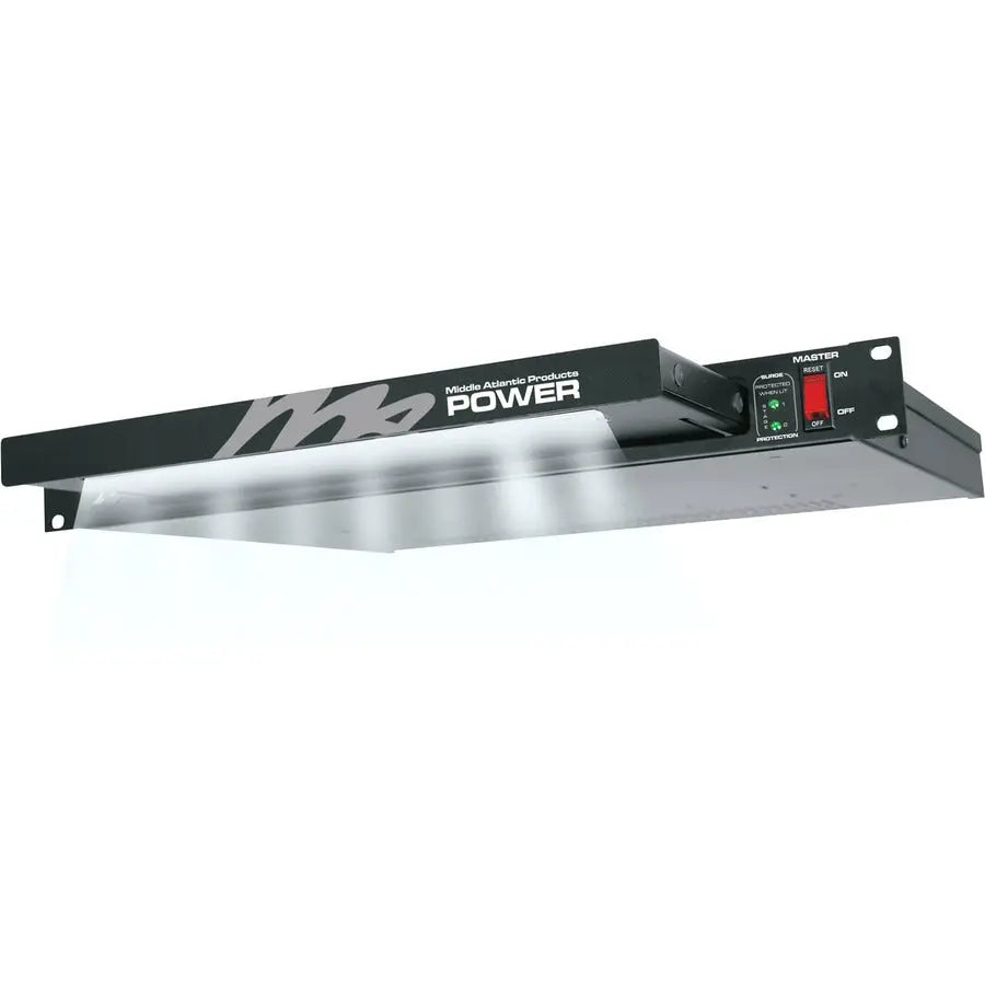Middle Atlantic PDLT Series Rack Mounted Power and Lighting - 8 Outlet, 15 Amp, PDLT-815RV-RN