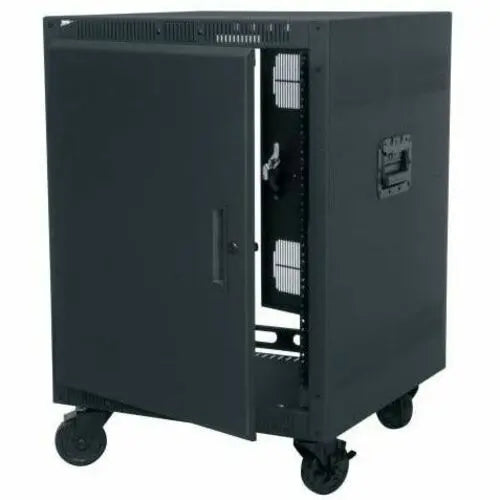 Middle Atlantic PTRK Series 14RU Portable Rolling Rack - 26-Inch Depth, Black