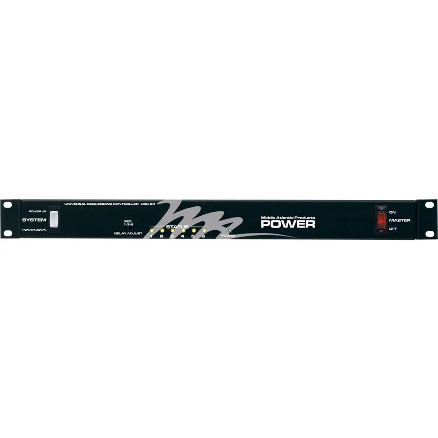 Middle Atlantic USC6R 1RU Universal Sequencing Controller for Rackmount Power Management