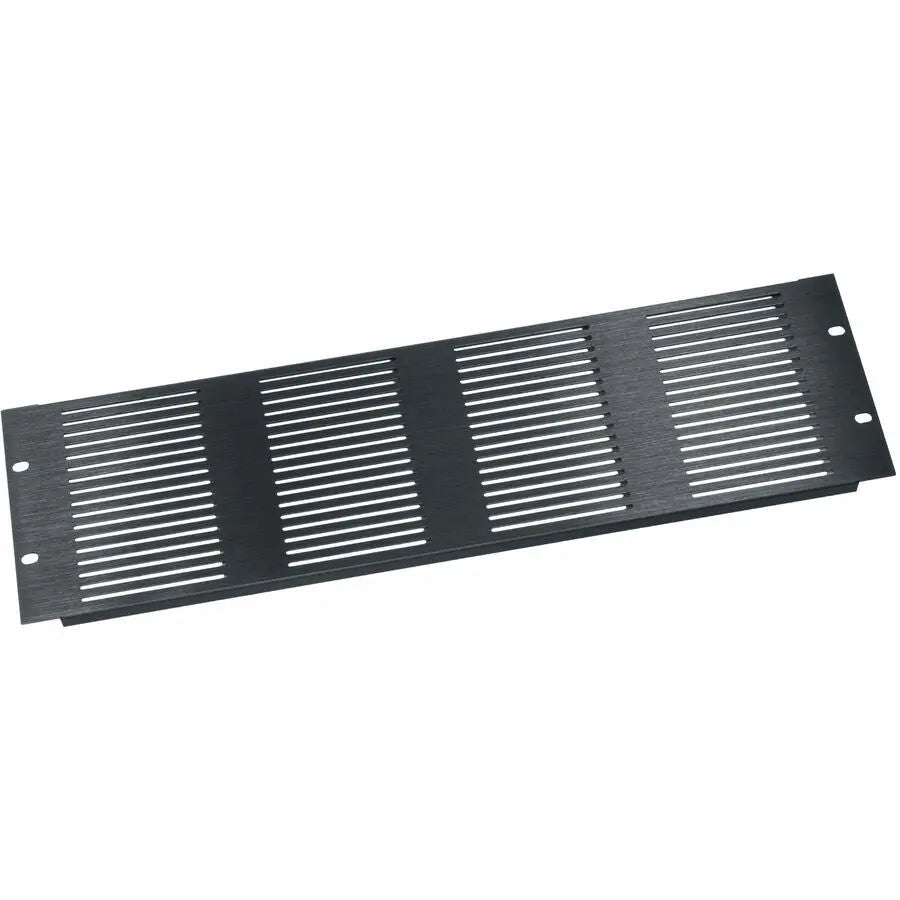 Middle Atlantic VTP-3 3U Vented Rack Panel with 20% Open Area - Black Brushed Anodized Aluminum
