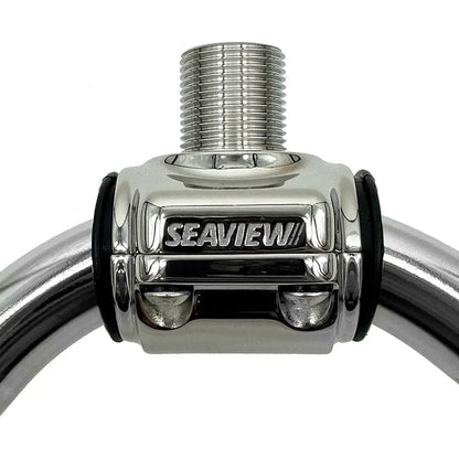 Seaview 316 Stainless Steel Antenna Rail Mount for 1 to 1-1/4 Inch Rails
