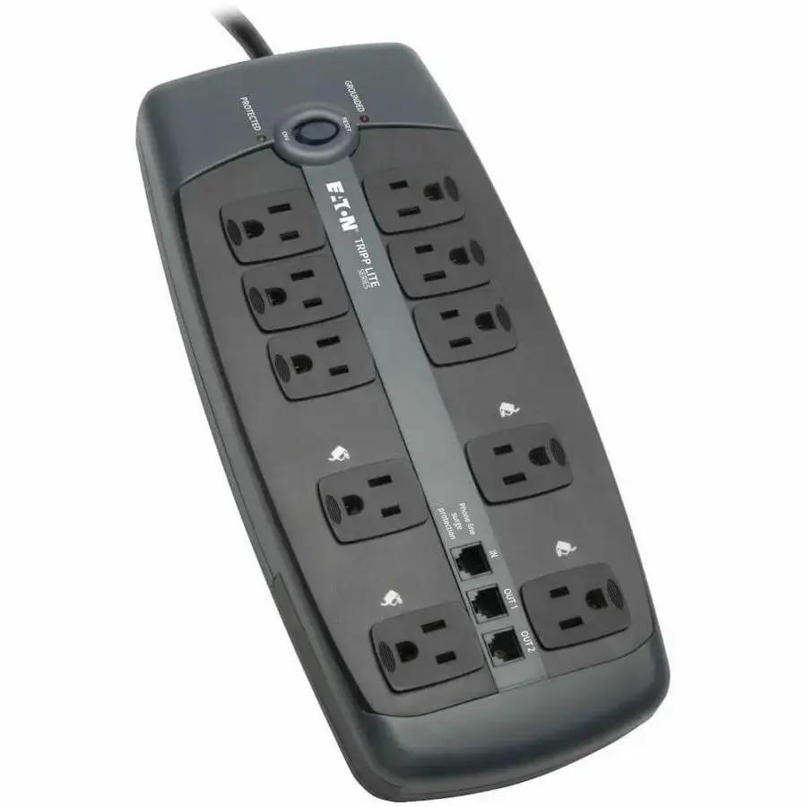 Tripp Lite by Eaton Protect It! 10-Outlet Surge Protector with 8 ft. Cord and Tel/DSL Protection by Eaton Corporation