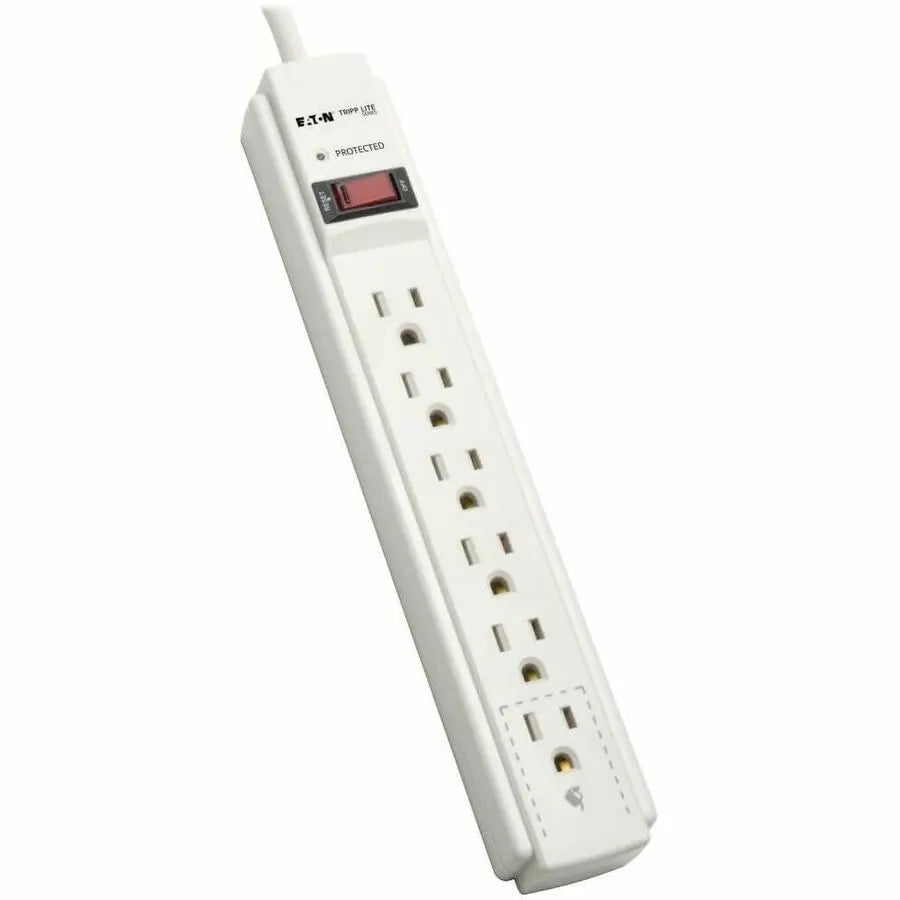 Eaton Tripp Lite Series Protect It! TLP606 6-Outlet Surge Protector with 900 Joules, 6 ft. Cord, and Diagnostic LED