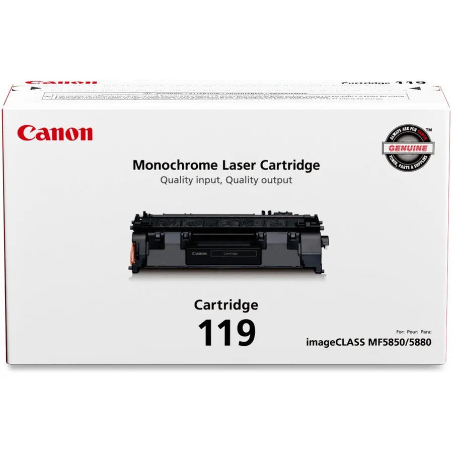 Canon Original No. 119 Toner Cartridge for Canon imageClass MF5850 and MF5880 Printers