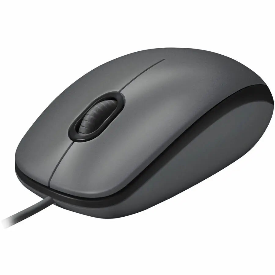 Logitech M100 Wired USB Mouse – 3-Button, 1000 DPI Optical Tracking, Ambidextrous Design for PC and Mac