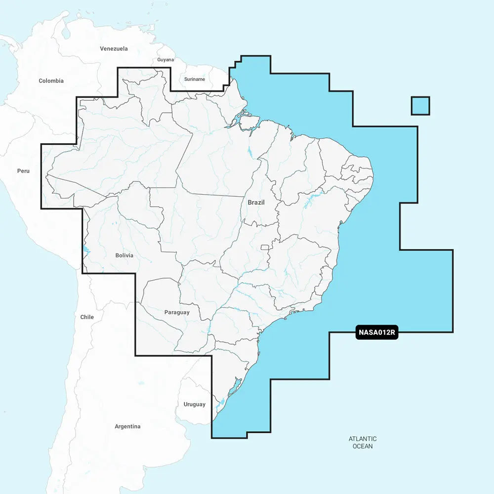 Navionics NASA012R Brazil Navionics+ Marine Chart for Chartplotters