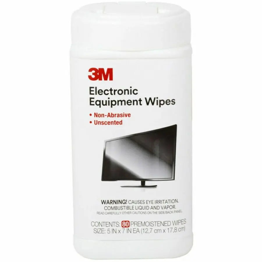 3M Premoistened Electronic Cleaning Wipes – Static-Removing and Grease-Cutting Surface Wipes for Shared Work Areas