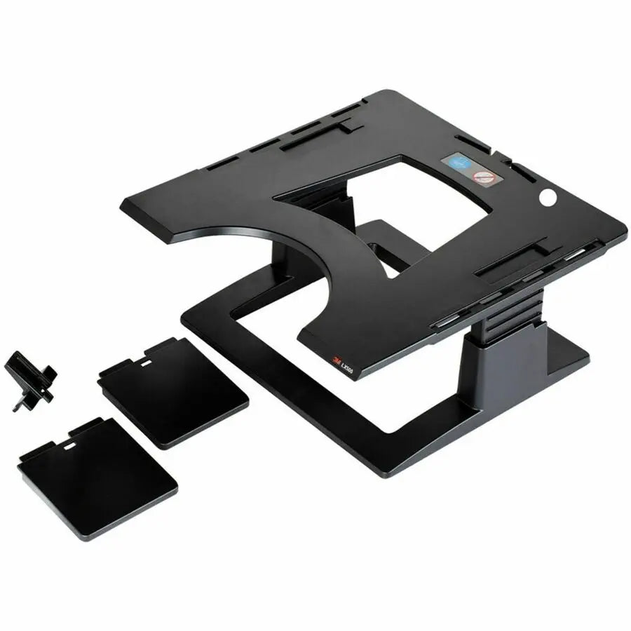 3M Ergonomic Notebook Riser LX500 with Adjustable Height and Ventilation for Improved Comfort