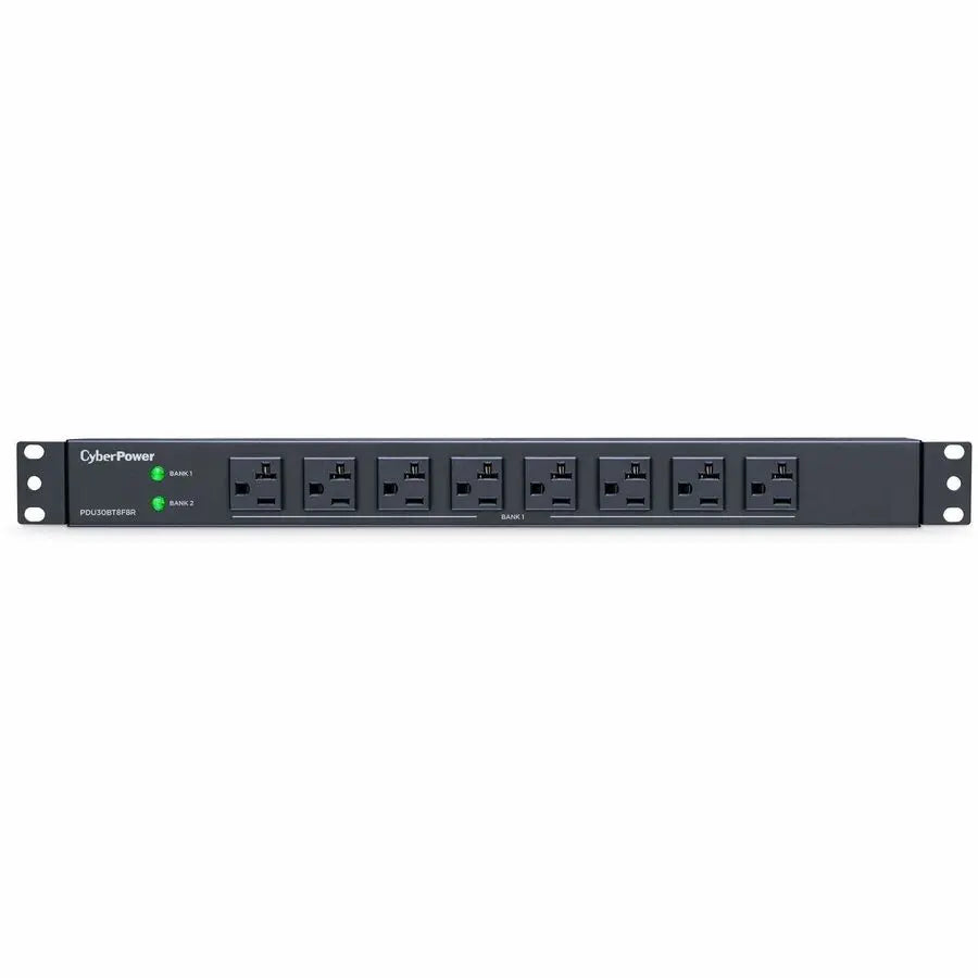 CyberPower PDU30BT8F8R 16-Outlets Rackmount Power Distribution Unit, 100-125V, 30A, Horizontal/Vertical Mount